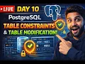 SQL LIVE Day 10 Constraints ALTER TABLE in PostgreSQL Real SQL from Zero