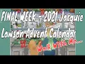 2021 JACQUIE LAWSON WEEK 4 - LONDON CHRISTMAS EVE CHRISTMAS DAY Final Calendar Walk Through