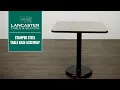 Lancaster Table Seating Stamped Steel Table Base Assembly