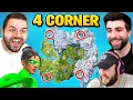 The 4 CORNER Challenge in Fortnite Chapter 5