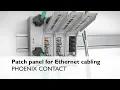 Patch panel for Ethernet cabling