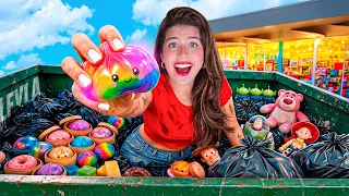 ENCONTRE DUMPLINGS Y SQUISHIES VIRALES EN LA BASURA !!