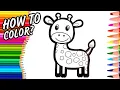 HOW TO COLOR A GIRAFFE Coloring pages for kids