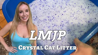 LMJP Crystal Cat Litter Revolutionary Improved Kitty Litter Lasts More Months