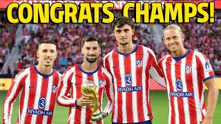 Atlético de Madrid paid tribute to the Spain national team
