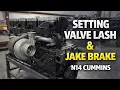 N14 Cummins Valve Jake Brake Adjustment Whiskey Pete Cabover Project