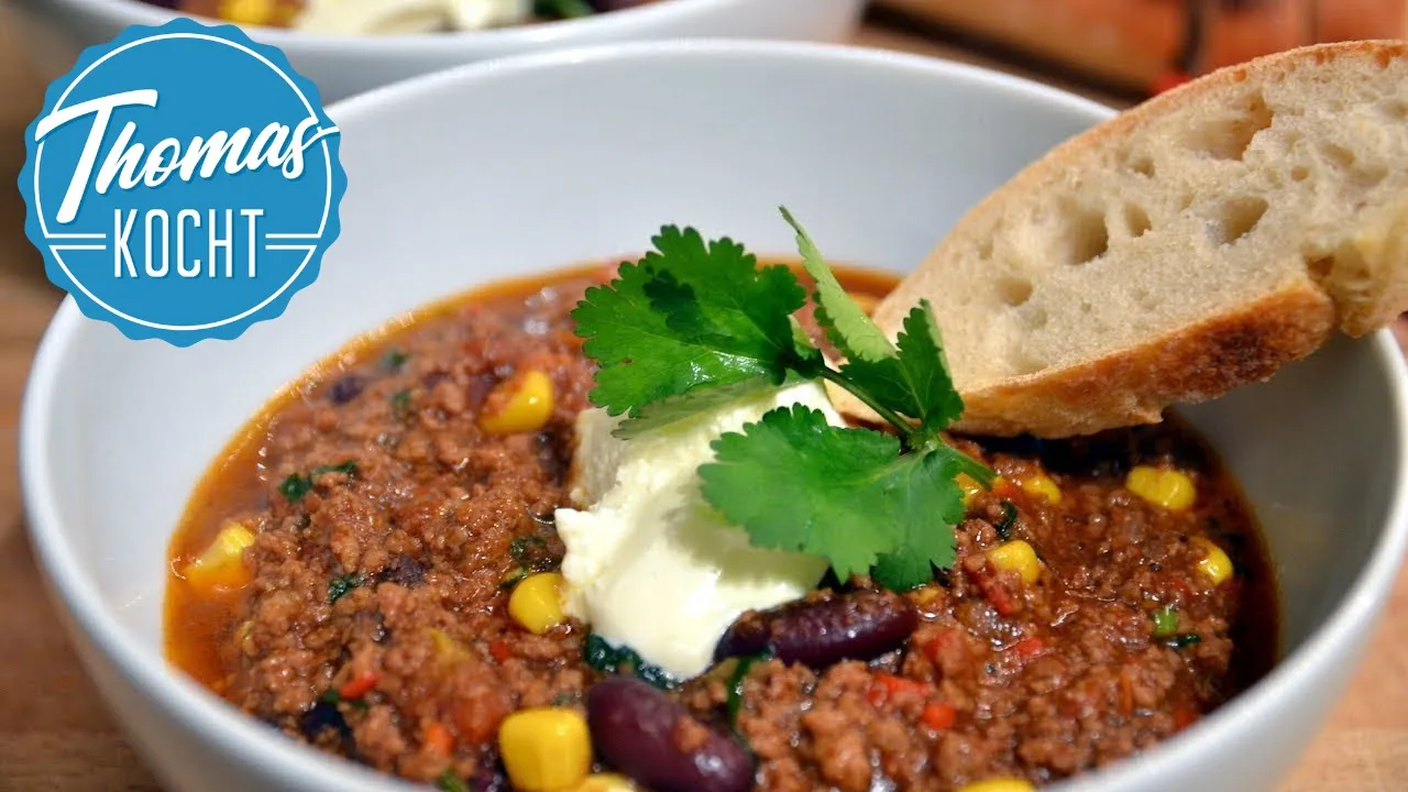 Der Klassiker aus der Tex-Mex-Küche, Chili con Carne, geht einfach immer, ob für eine Party oder ein. 