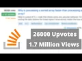 The most upvoted question on stackoverflow