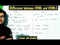 Difference Between HTML and HTML5