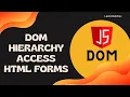3 DOM Hierarchy and document object Accessing Forms using document forms Object - DOM