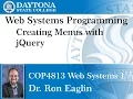Web Programming - Creating menus using jQuery