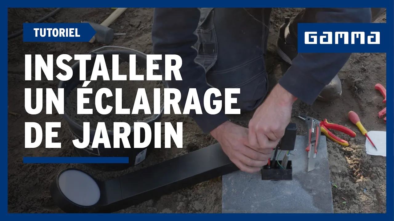 Installer un éclairage de jardin en plusieurs étapes