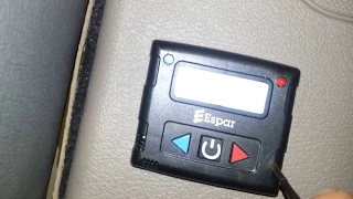 Reset perimeters on Espar D1000 bunk heater