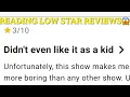 Reading Low star reviews for Thomas the tank engine on IMDb