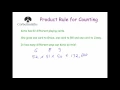 Product Rule for Counting - Corbettmaths