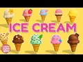 Learn Ice Cream Flavors in English Vocabulary Lesson with Pictures for Kids