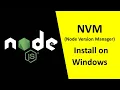 Install nvm on windows and Uninstall