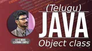 Java Object class in Telugu Java Object class methods in Telugu