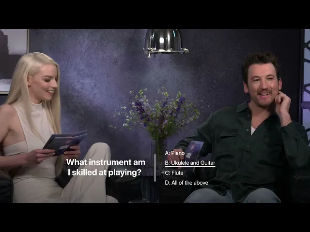 The Gorge | Friendship Quiz with Miles Teller & Anya Taylor-Joy