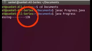Java Tutorial How To Make Progress Counter On Terminal Or Command Prompt CMD Ubuntu 17 04
