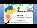 CHAPTER 17 3 Syntax Of Generators in python Python Complete tutorial course 218