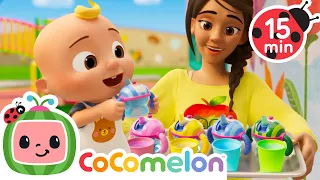 Colorful Sippy Cups! 🌈 Which one if JJ's Favorite? 🎨 CoComelon Creative Kids!  🎨🖌️