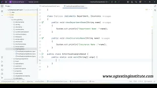 Core Java OOPS Part - 43 Interface Multiple Inheritance Class Implements More than 1 Interface