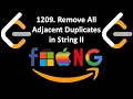 Leetcode 1209 Remove All Adjacent Duplicates in String II O n Solution