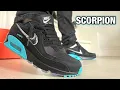 THESE ARE FIRE NIKE AIR MAX 90 PREMIUM SCORPION REVIEW ON FEET
