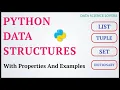 Data Structures in Python List Tuple Set Dictionary Properties Examples