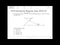 NYS Geometry Regents June 2018 Question 2