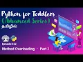 Learn Python programming in TAMIL Method Overloading - Part 2 Tamil