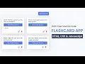 Flashcard App With Javascript Free source code