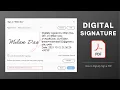 How to Sign PDF with Digital Signature Certificate in Adobe Acrobat Reader