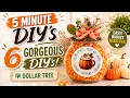 5 Minute Dollar Tree Fall Crafts Cozy Fall Home Decor