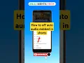 How to off auto audio dubbed in shorts || How to disabled auto dubbed audio track in YouTube ||