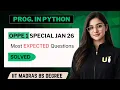 OPPE 1 Python Most Important EXPECTED Questions Solved IIT Madras BS Degree
