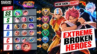 ONLY TIER LIST YOU NEED FOR CURRENT SEASON 41 | META HEROES | ALL HERO TIER LIST BY KAZUKI OFFICIAL