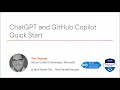ChatGPT and GitHub Copilot in 40 Minutes with Tim Warner March 16 2023