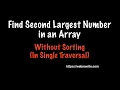Java Program to Find the Second Highest Number in an Array