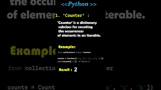 Python 2 Best Library of Collections Module