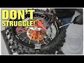 Learn This Trick and NEVER Struggle Changing a Dirt Bike Tire Again