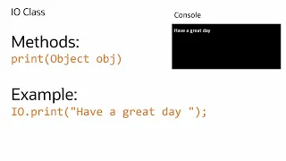 Java Console Input Output Explained Using the IO Class