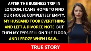 I Came Home To An Empty House And A Divorce Note Then I Froze When I Saw What Was Left On The Floor 