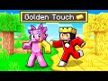 Minecraft BUT What You Touch TURNS TO GOLD