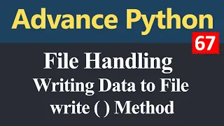 Writing Data to File using write Method in Python Hindi