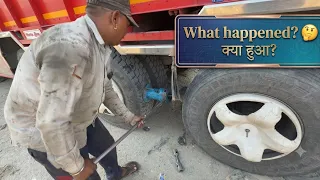 Aaj pure truck ki wheel alignment karva Di 👍 || New wheel Cup be lga diya truck pa🤪