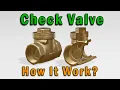 How Swing Check Valves work Check Valve Assembly Check Valve working principle