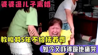 婆婆逼儿子离婚,教唆其5年不给孙女一分抚养费,如今儿媳执意给女儿改名换姓,吓得跪地痛哭