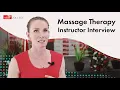 What it means to be a Massage Therapist ABM College Instructor Interview